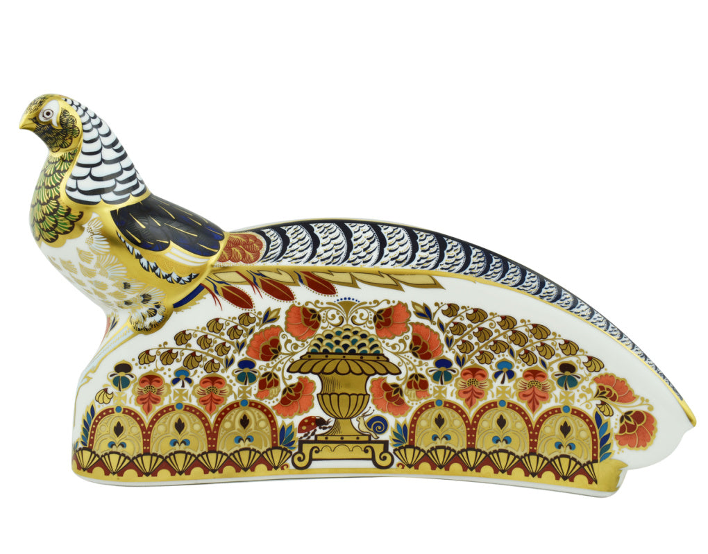 Royal Crown Derby Lady Amherst Pheasant-Paperweights-Goviers