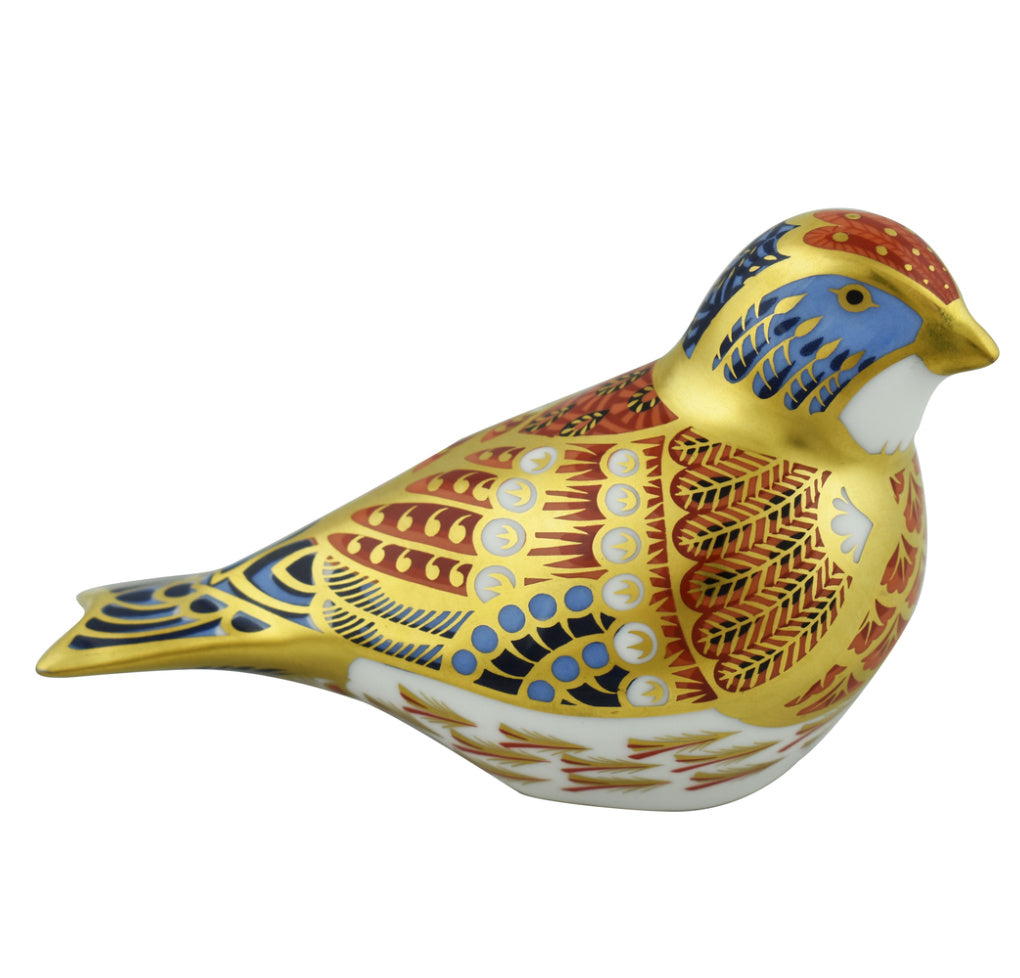Royal Crown Derby Linnet-Paperweights-Goviers
