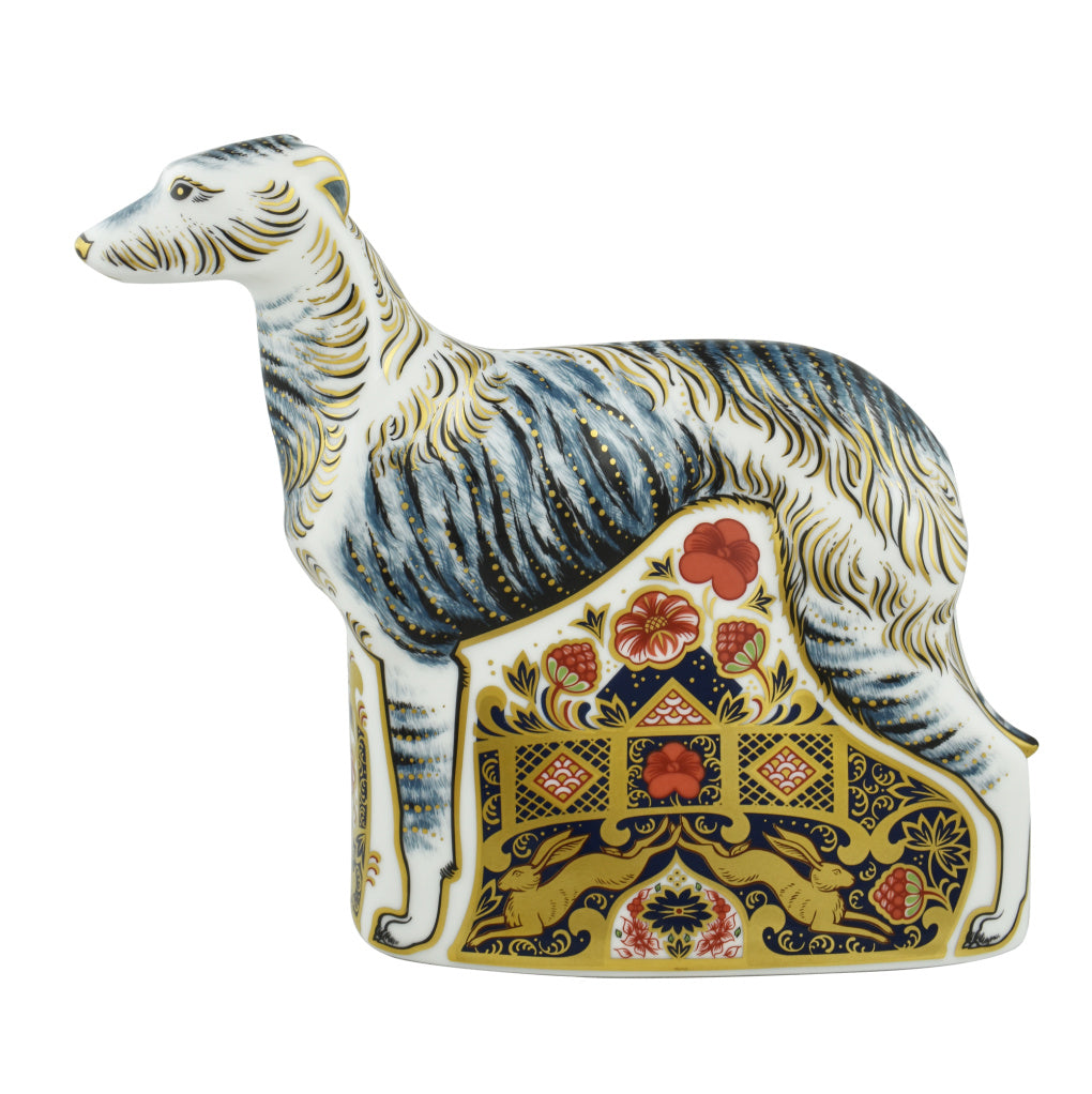 Royal Crown Derby Lurcher-Paperweights-Goviers