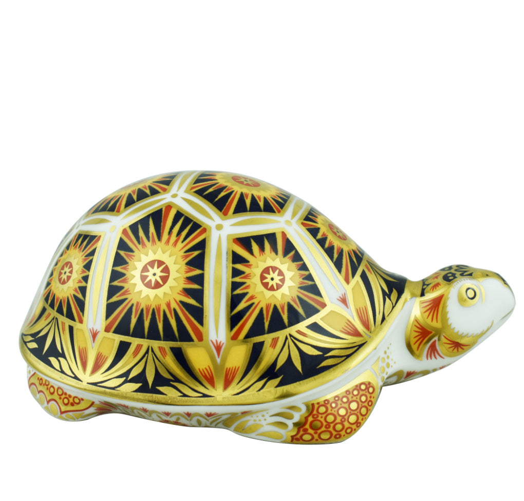 Royal Crown Derby Madagascan Tortoise-Paperweights-Goviers