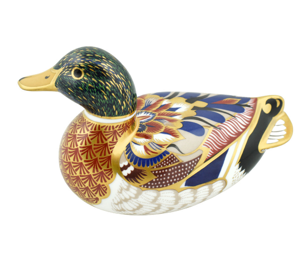 Royal Crown Derby Mallard Duck-Paperweights-Goviers