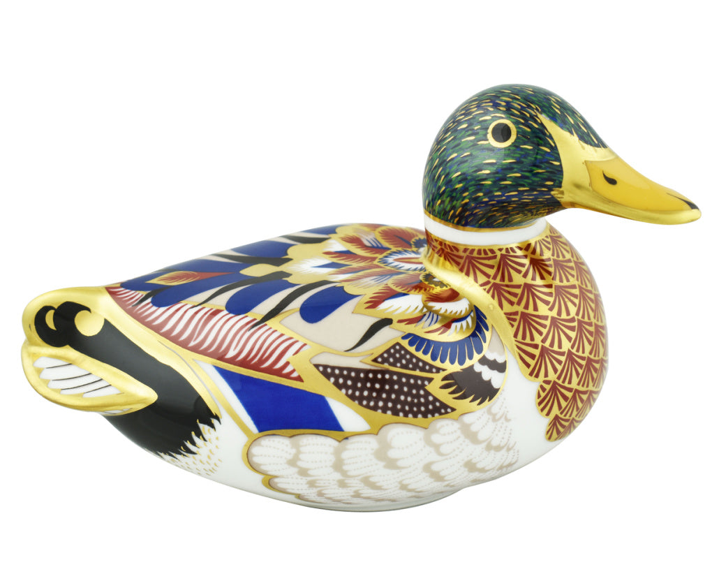 Royal Crown Derby Mallard Duck-Paperweights-Goviers