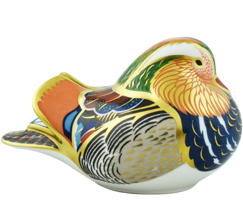 Royal Crown Derby Mandarin Duck-Paperweights-Goviers