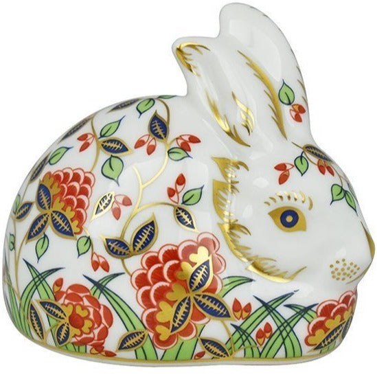 Royal Crown Derby Meadow Rabbit-Paperweights-Goviers