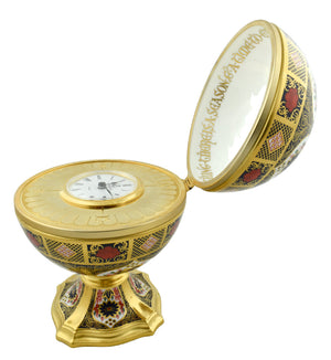 Royal Crown Derby Millennium Globe Clock-Home Accessories-Goviers