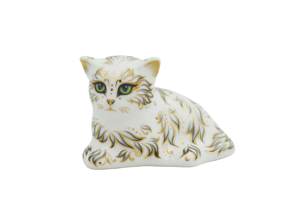 Royal Crown Derby Millie the Kitten-Paperweights-Goviers