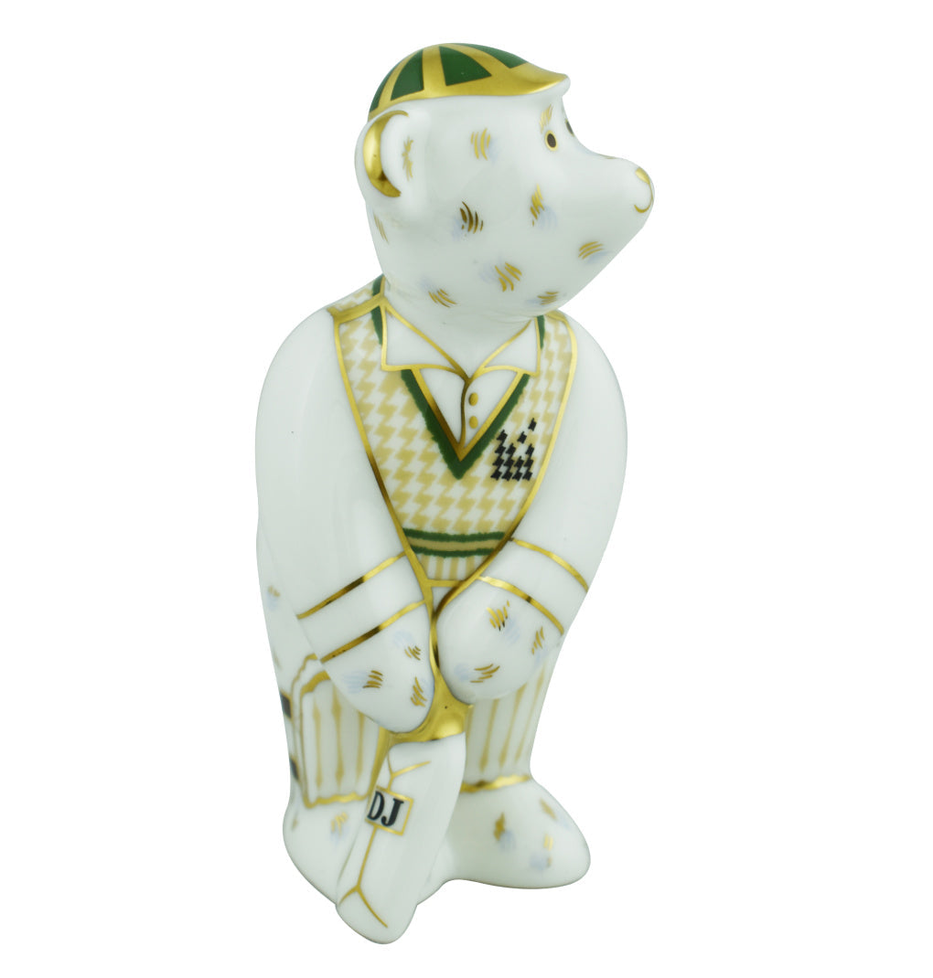 Royal Crown Derby Mini Australian Cricketer Bear-Paperweights-Goviers