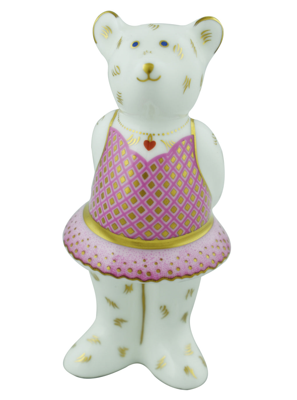 Royal Crown Derby Mini Ballerina Bear-Paperweights-Goviers