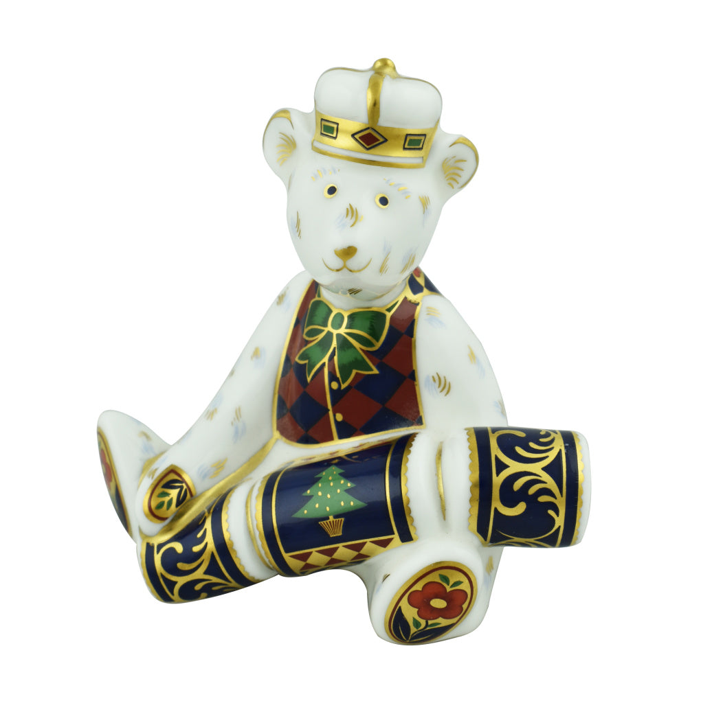 Royal Crown Derby Mini Bear Christmas-Paperweights-Goviers