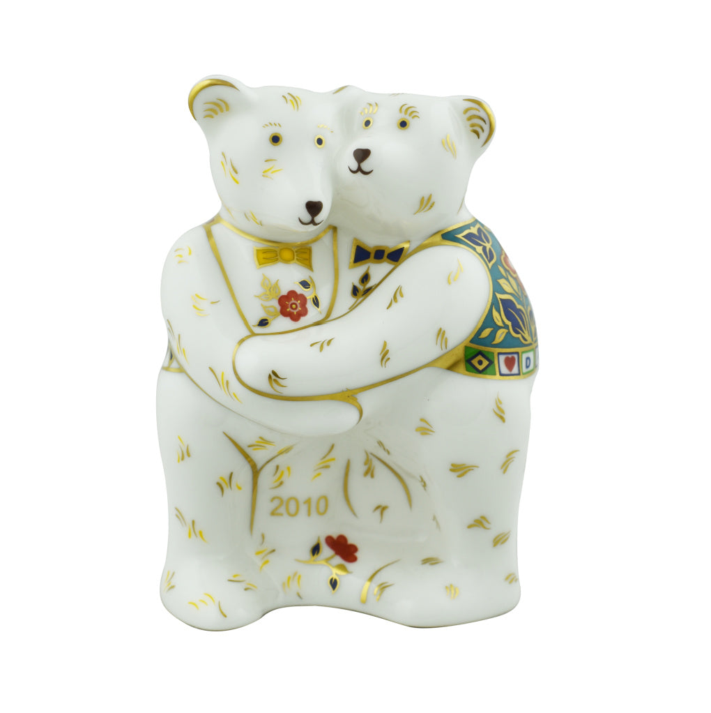 Royal Crown Derby Mini Coalition Bear-Paperweights-Goviers