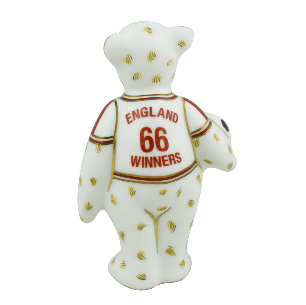 Royal Crown Derby Mini England Footballer Bear 66 Winner-Paperweights-Goviers