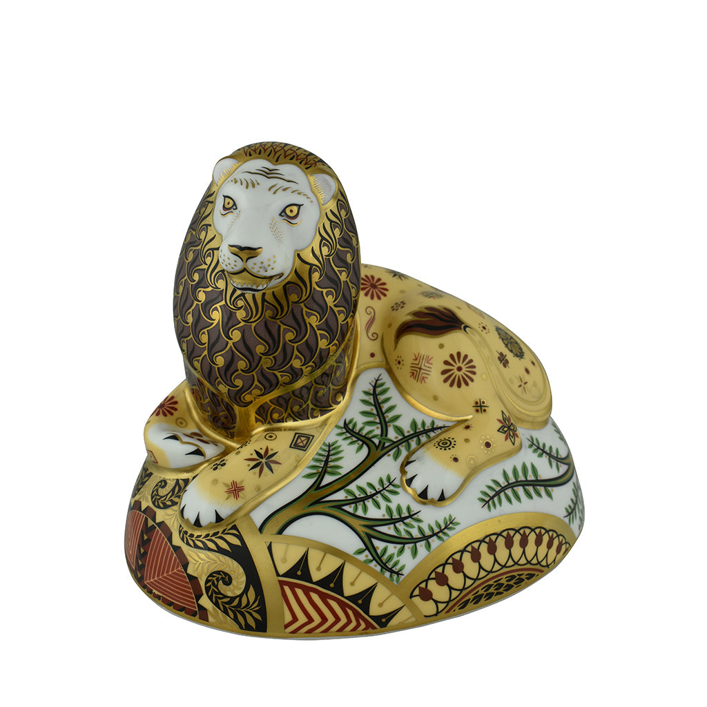 Royal Crown Derby Nemean Lion-Paperweights-Goviers