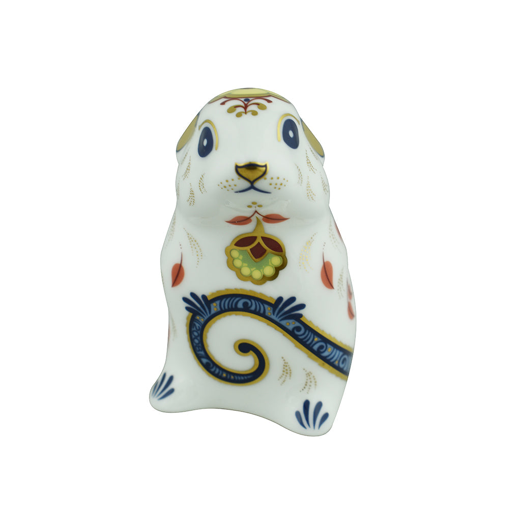 Royal Crown Derby New Year Mouse-Paperweights-Goviers