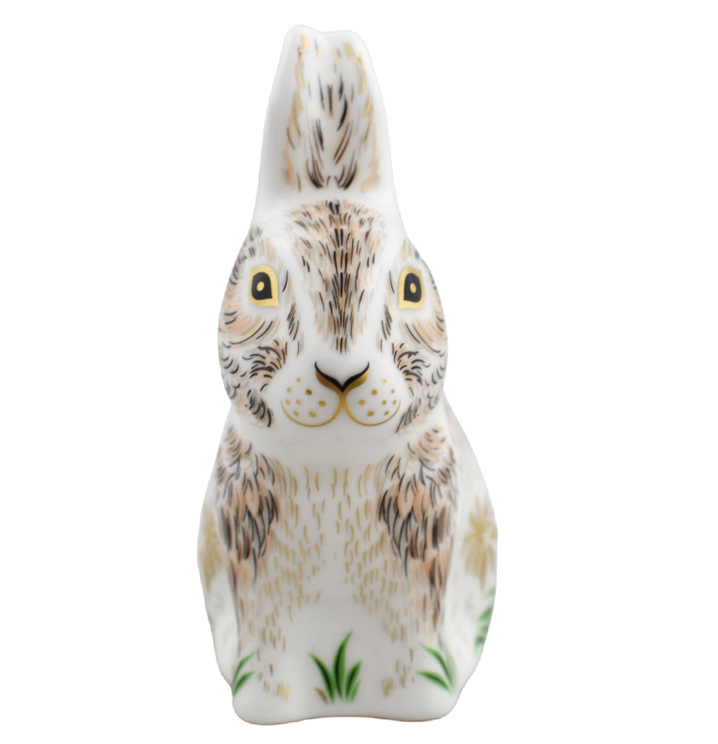 Royal Crown Derby Nibbles Bunny-Paperweights-Goviers