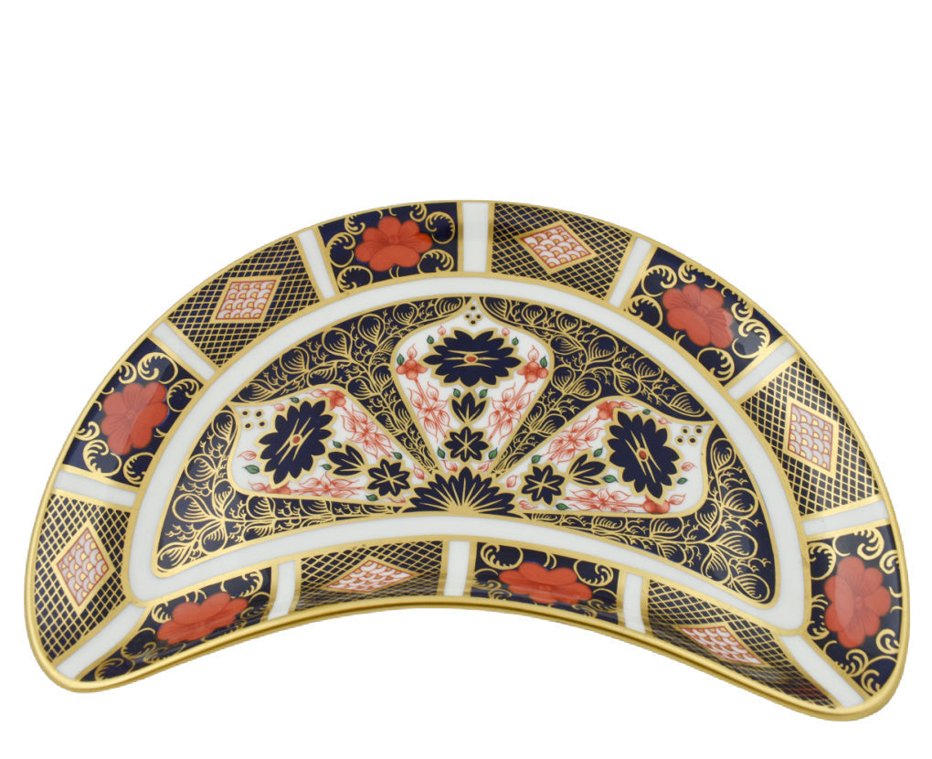 Royal Crown Derby Old Imari Crescent Salad Plate | Second Quality-Home Accessories-Goviers