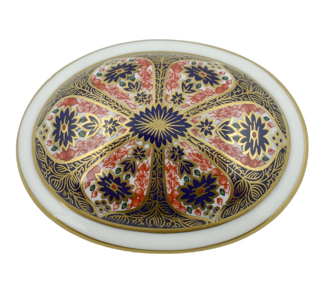 Royal Crown Derby Old Imari Medium Oval Box-Collectables-Goviers