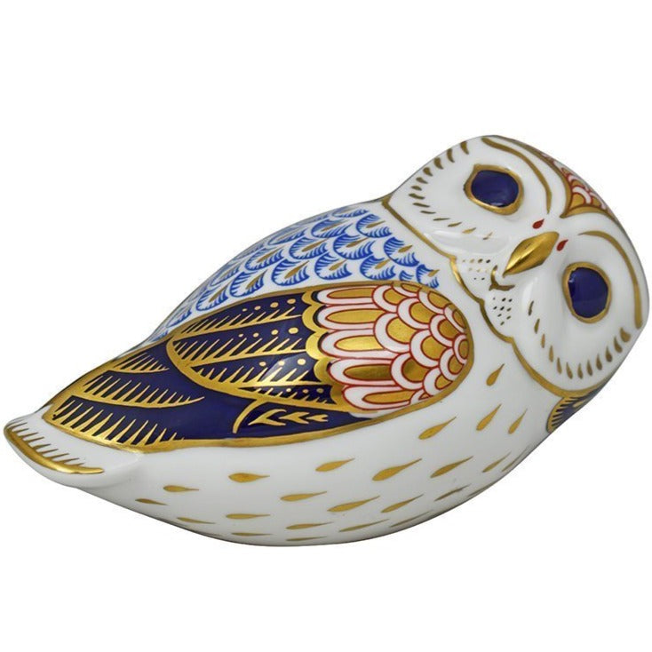 Royal Crown Derby Owl-Paperweights-Goviers
