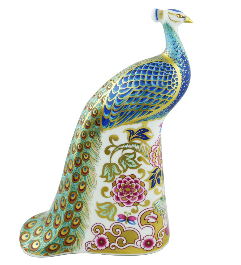 Royal Crown Derby Peacock-Paperweights-Goviers