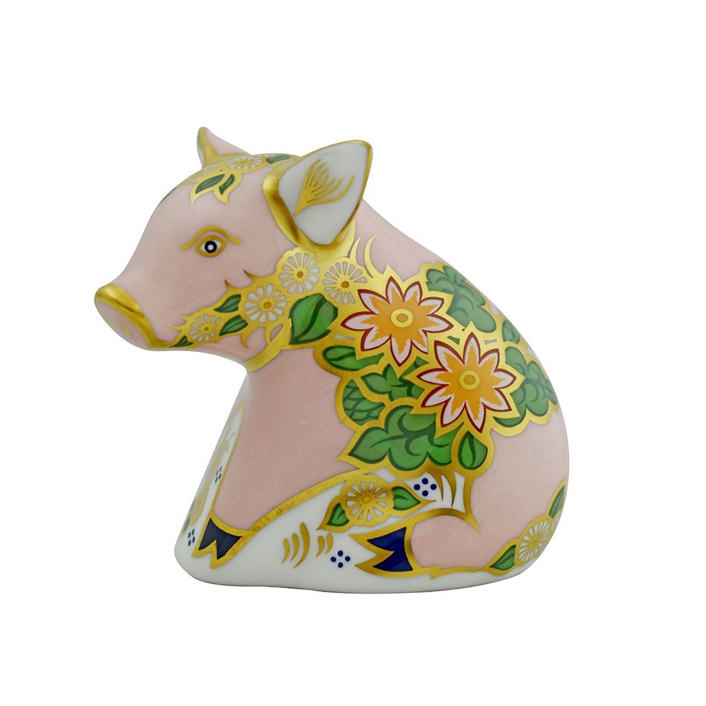 Royal Crown Derby Pickworth Piglet-Paperweights-Goviers