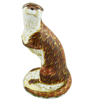Royal Crown Derby Playful Otter-Paperweights-Goviers