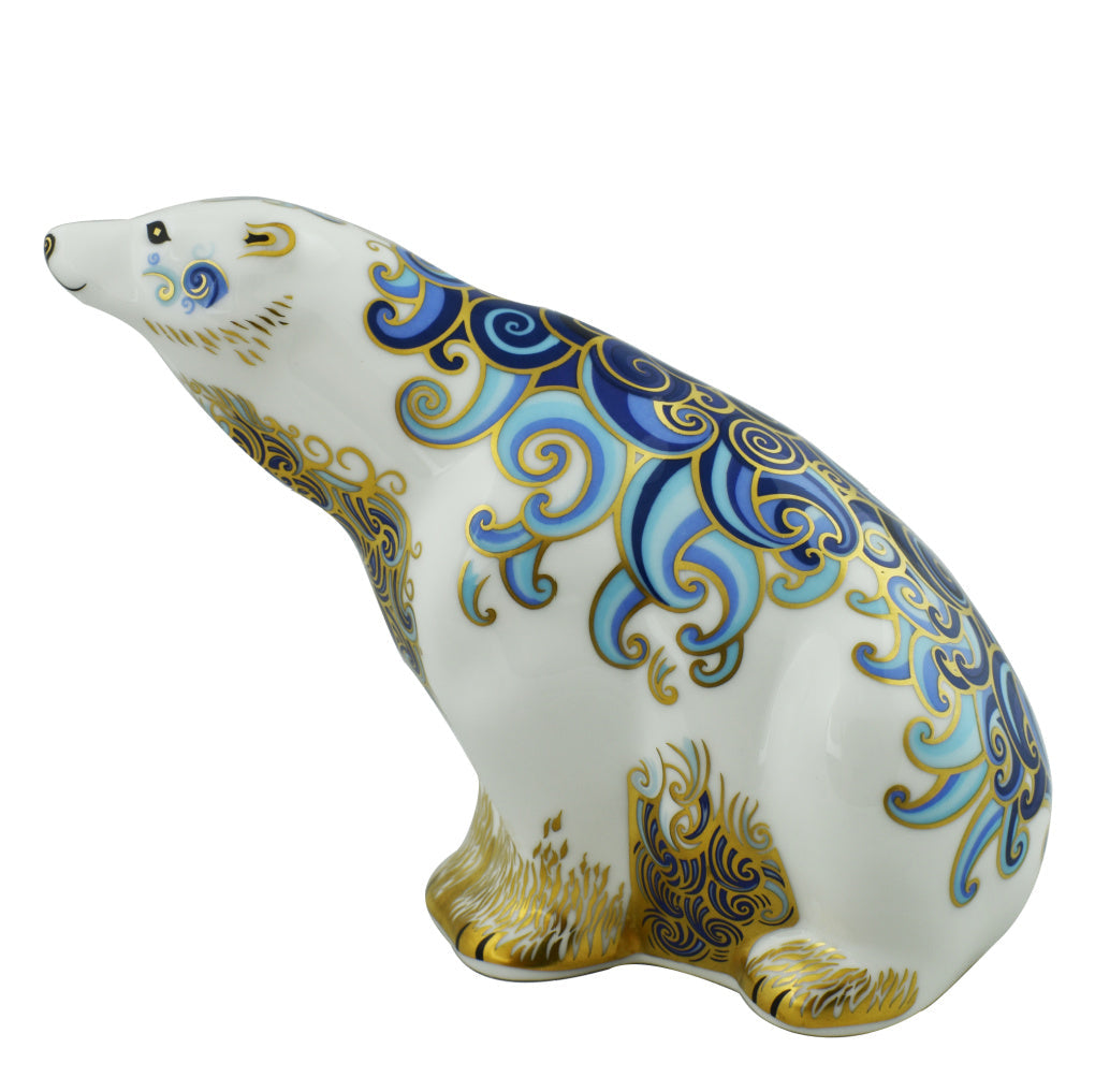 Royal Crown Derby Polar Bear-Paperweights-Goviers