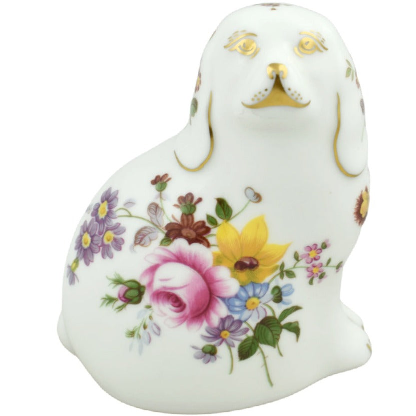 Royal Crown Derby Posie Spaniel-Paperweights-Goviers