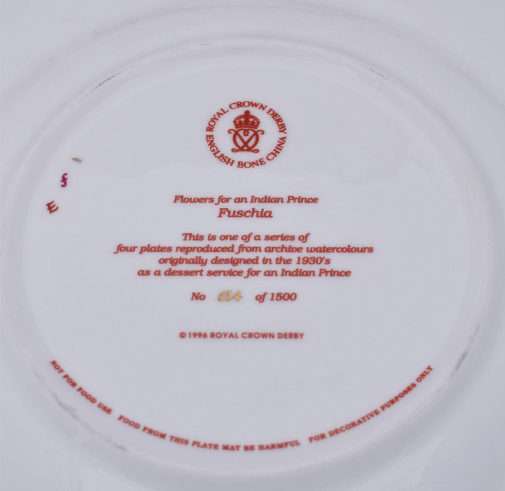 Royal Crown Derby Prince Plate Fuchsia-Collectables-Goviers