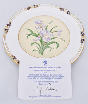 Royal Crown Derby Prince Plate Iris-Collectables-Goviers