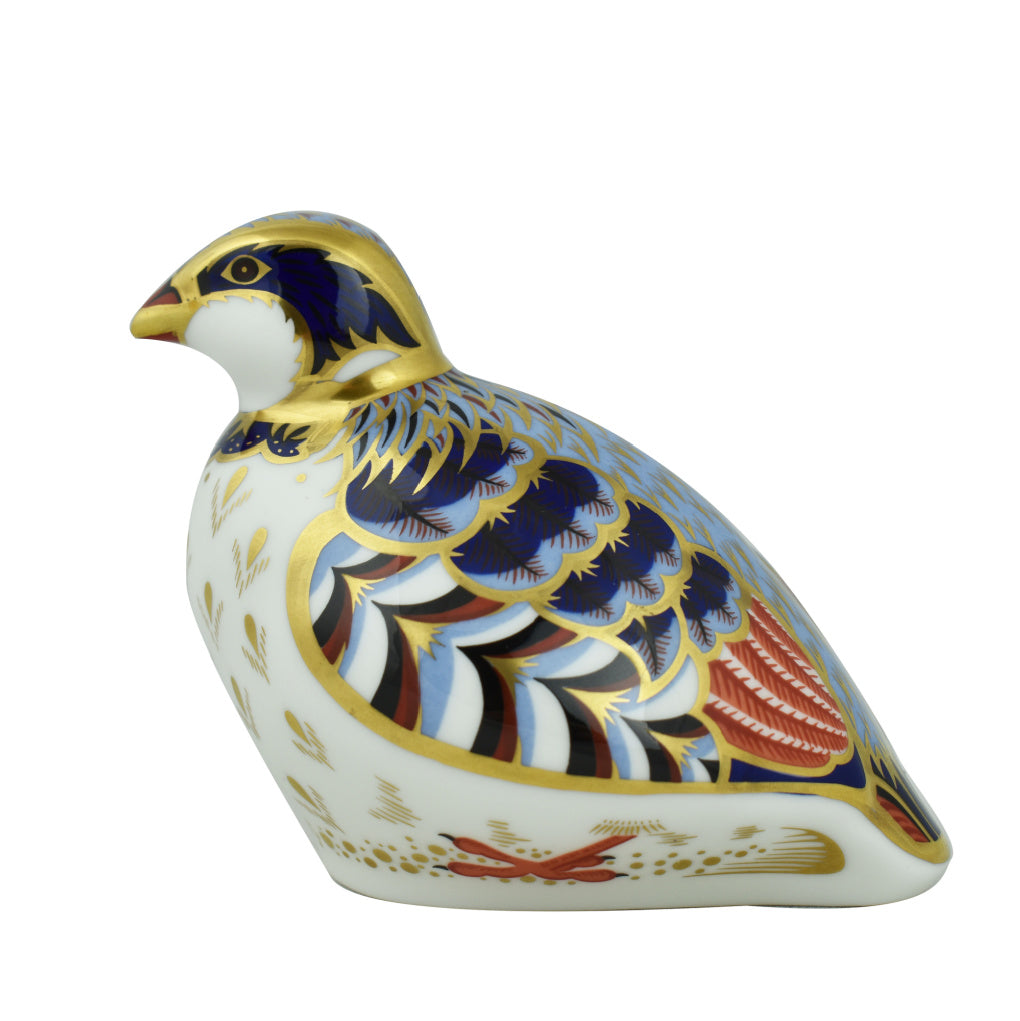 Royal Crown Derby Red-Legged Partridge-Paperweights-Goviers