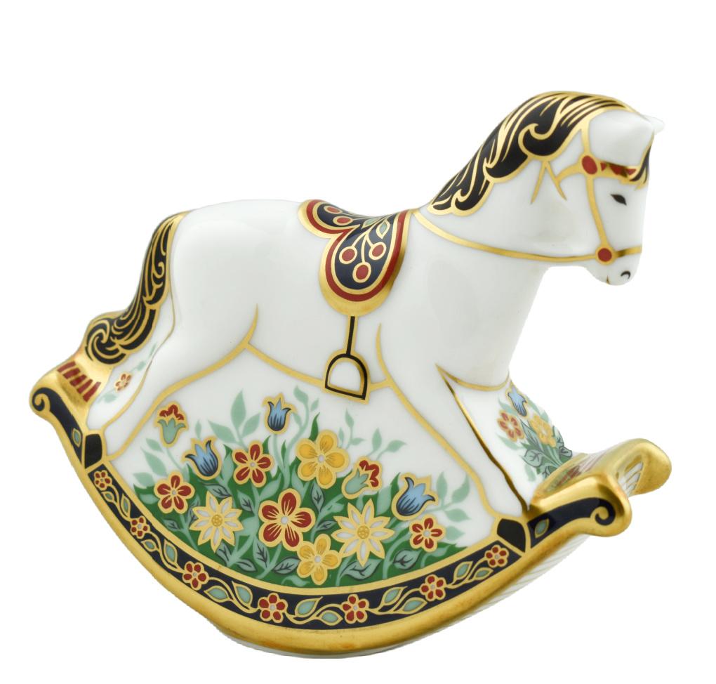 Royal Crown Derby Rocking Horse-Paperweights-Goviers