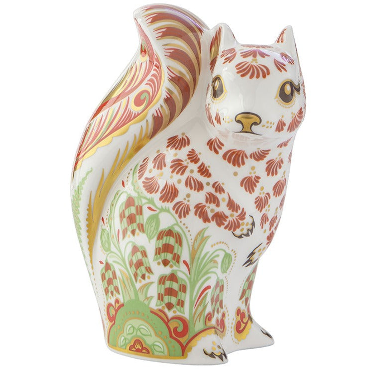 Royal Crown Derby Spring Red Squirrel New IN STOCK-Paperweights-Goviers
