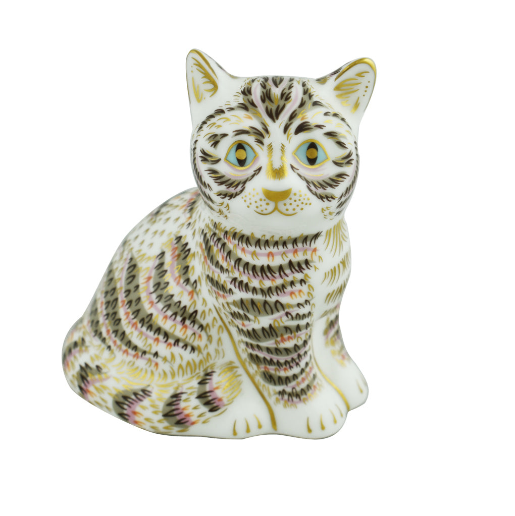 Royal Crown Derby Tabby Kitten Thomas-Paperweights-Goviers