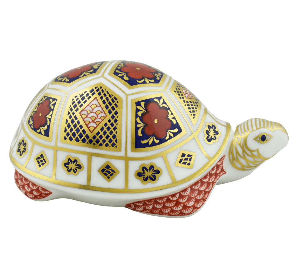 Royal Crown Derby Turtle PAIR (2)-Paperweights-Goviers