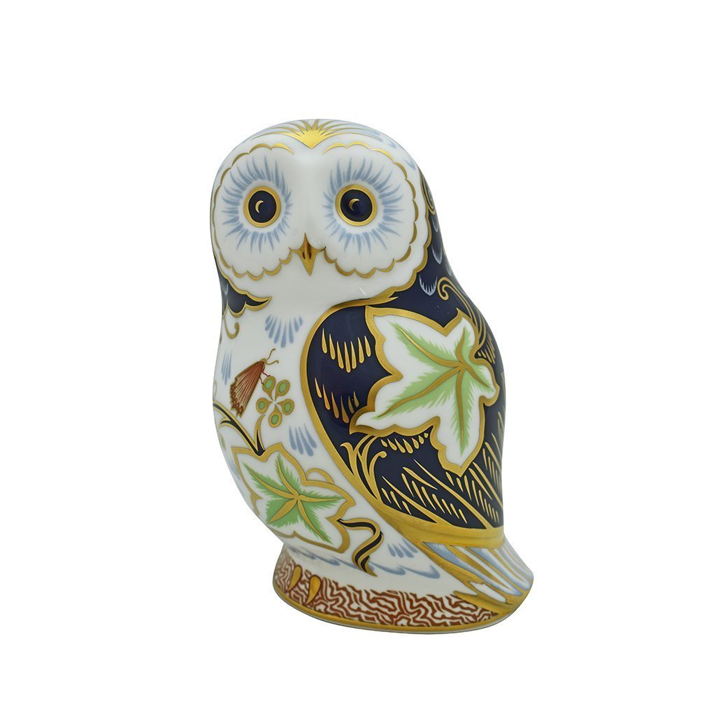 Royal Crown Derby Twilight Owl-Paperweights-Goviers