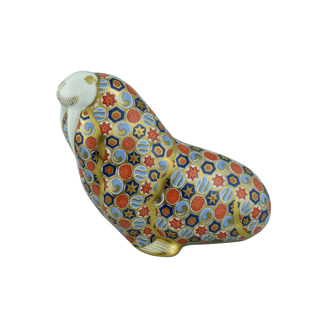 B)猿の親子 Royal Crown Derby ロイヤルクラウンダービー 陶器置物 美