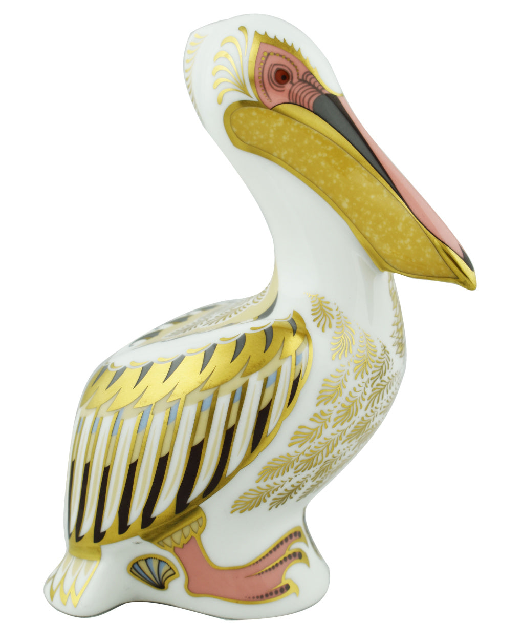 Royal Crown Derby White Pelican-Paperweights-Goviers
