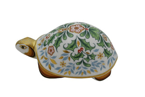 Royal Crown Derby Winter Tortoise-Paperweights-Goviers