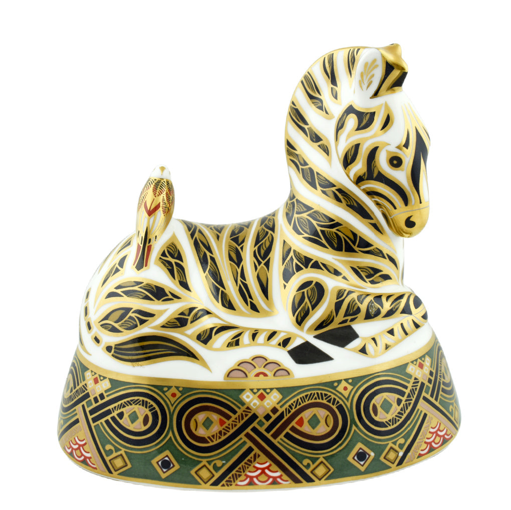 Royal Crown Derby Zebra-Paperweights-Goviers