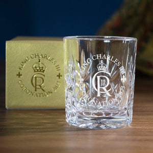 Royal Scot Crystal Coronation Tot Glass-Crystal-Goviers