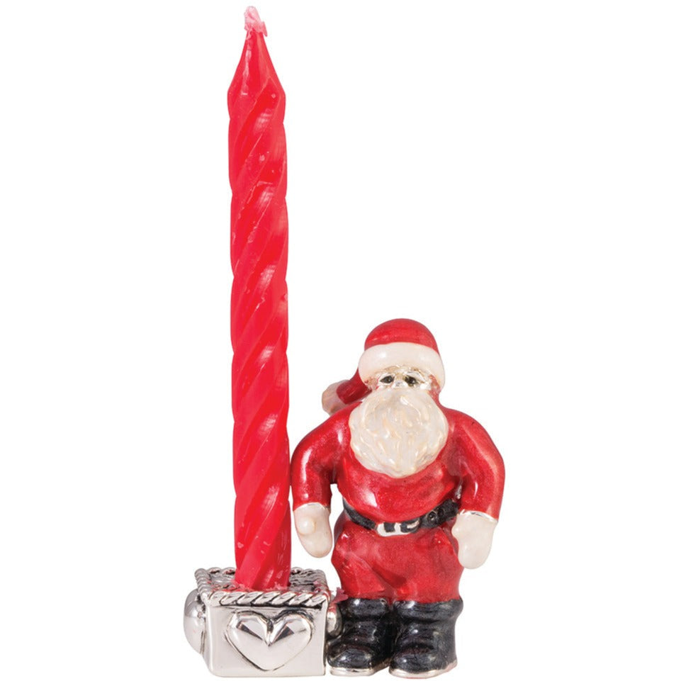 Saturno Candlesticks Father Christmas-Collectables-Goviers