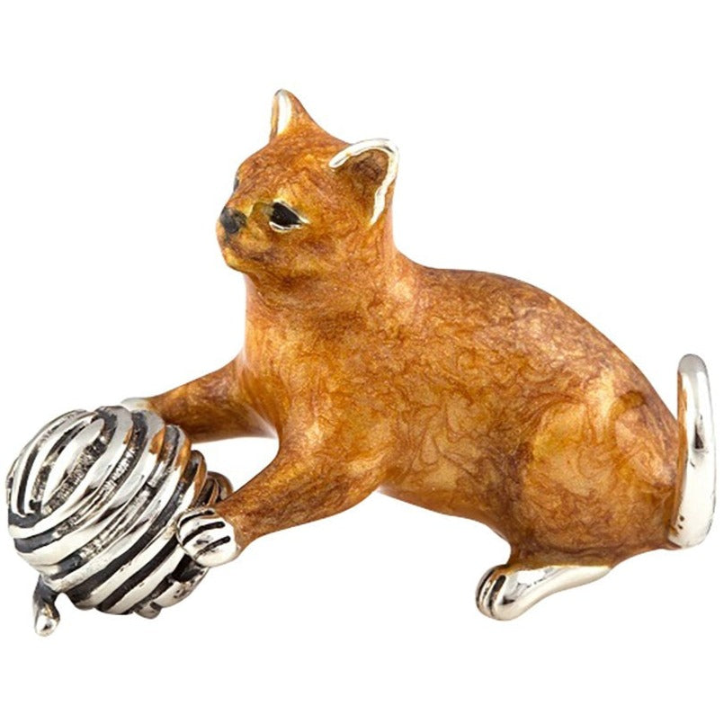 Saturno Cat with Wool Silver-Collectables-Goviers