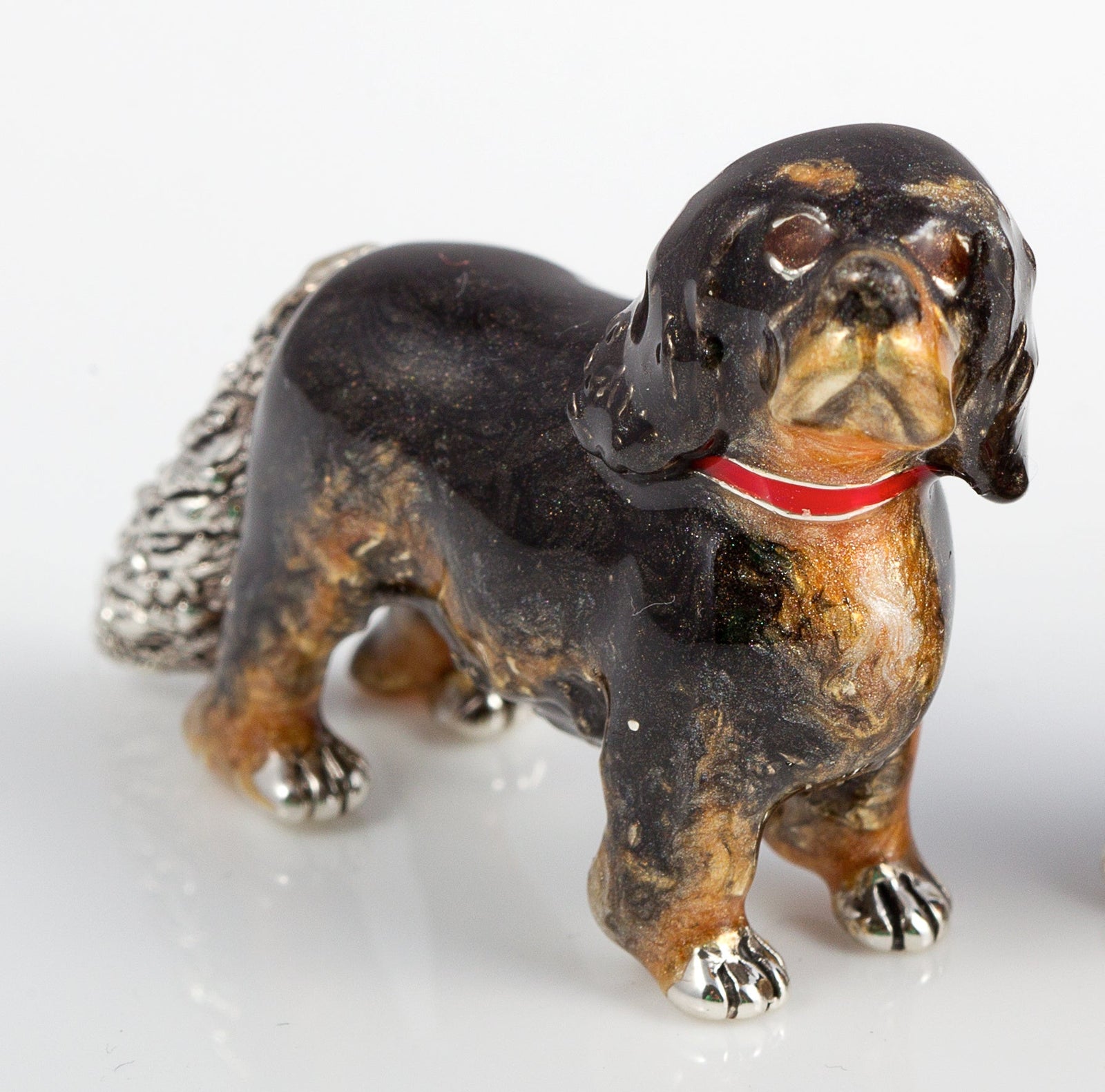 Saturno King Charles Spaniel M all enamel-Silver-Goviers