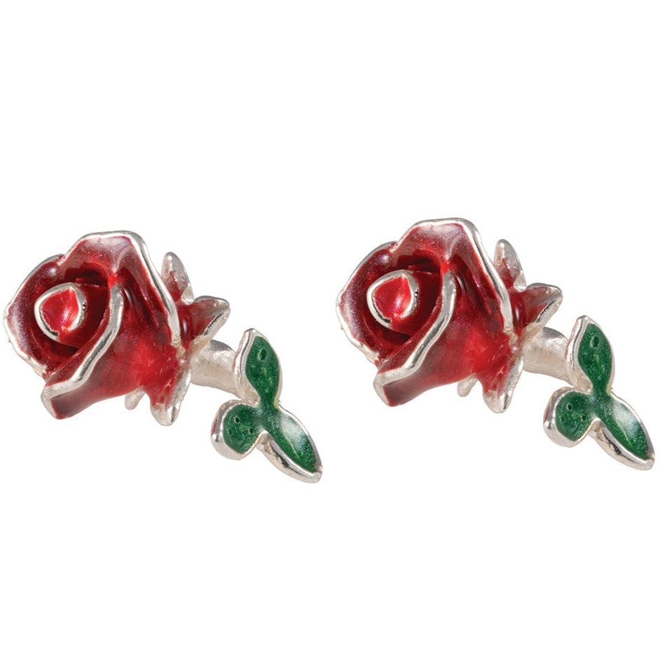Saturno Rose Earrings silver-Collectables-Goviers