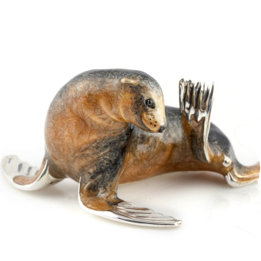 Saturno Sea Lion Large-Silver-Goviers