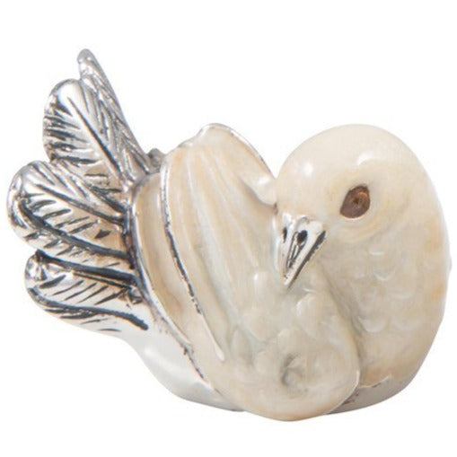 Saturno Silver Doves Fan Tail Small-Collectables-Goviers