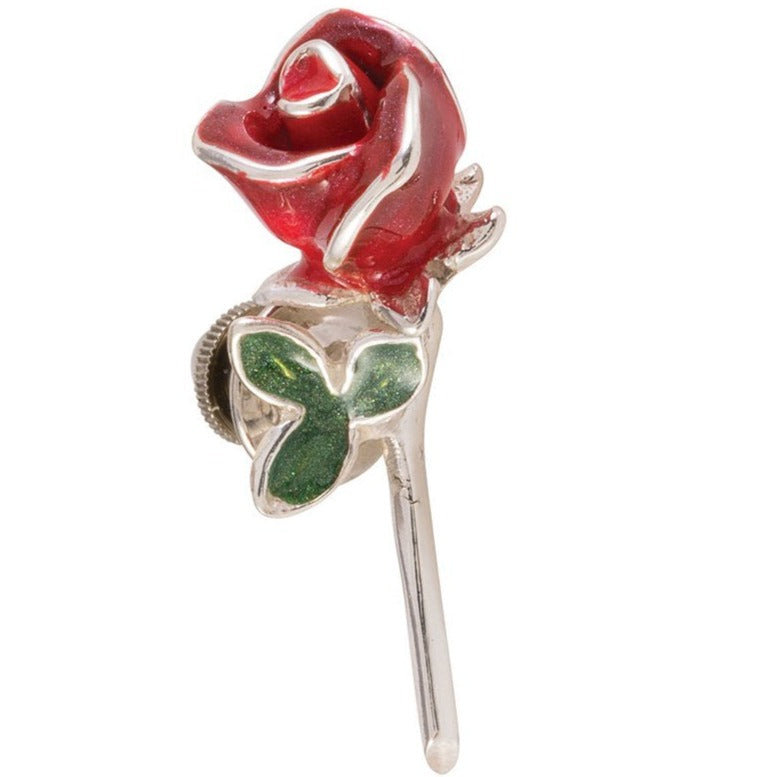 Saturno Silver Rose Lapel Pin-Collectables-Goviers