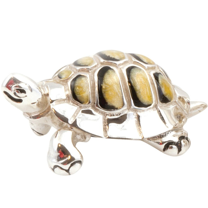 Saturno Tortoise Large Enamel and Silver-Collectables-Goviers