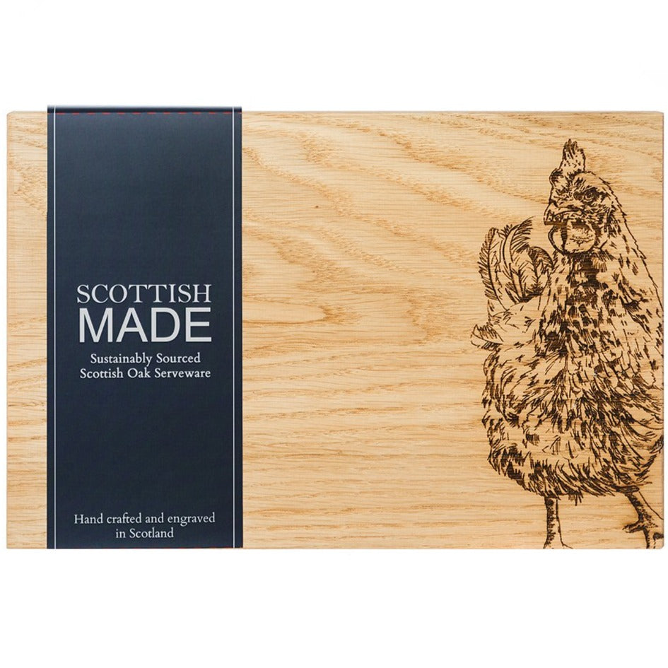 Selbrae House Chicken Oak Serving board-home-Goviers