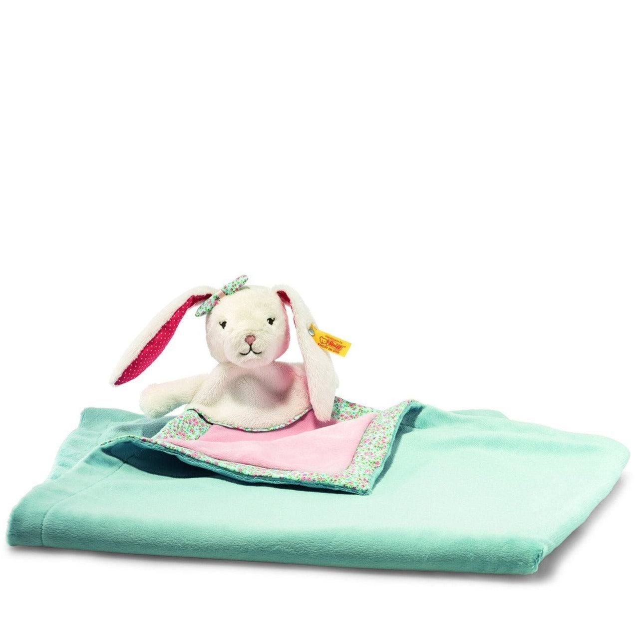 Steiff Blossom Babies Rabbit Cuddly Blanket-Collectable Teddy Bears-Goviers