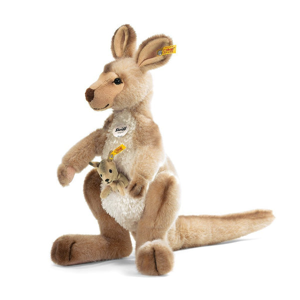 Steiff JUGGLER KANGAROOサーカスアニマル・コレクション Steiff Kango Kangaroo with Baby - Goviers of Sidmouth